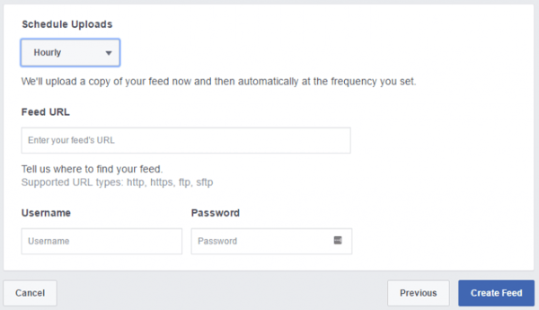 Ga in Facebook Business manager naar Product catalogi en sluit de product feed aan.