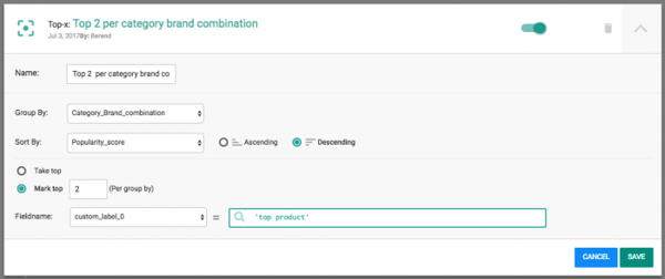 Top-X-list-functionality Omnia