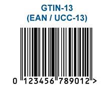Een voorbeeld van een GTIN-13 barcode