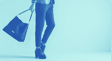 Woman holding a handbag